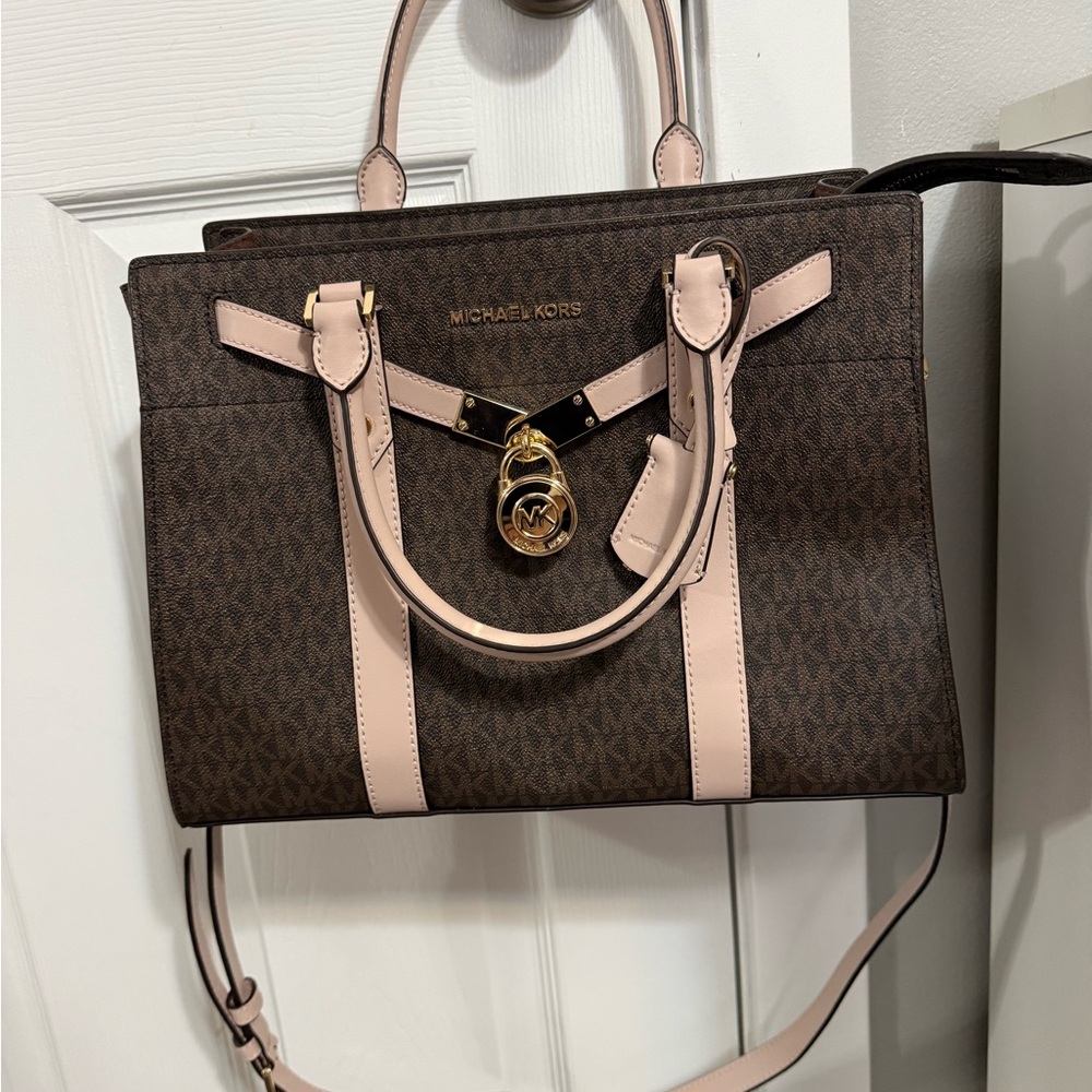 Michael Kors Satchel in Brown and Pink